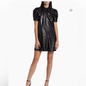 NWT Alice + Olivia

Jem Faux Leather Shirtdress